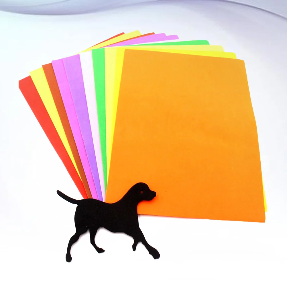 

50Pcs Colorful Sponge Paper Assorted Colours DIY Craft Sheets Flexible Safe Material Home Office Decor Sheets Sheet Assortment