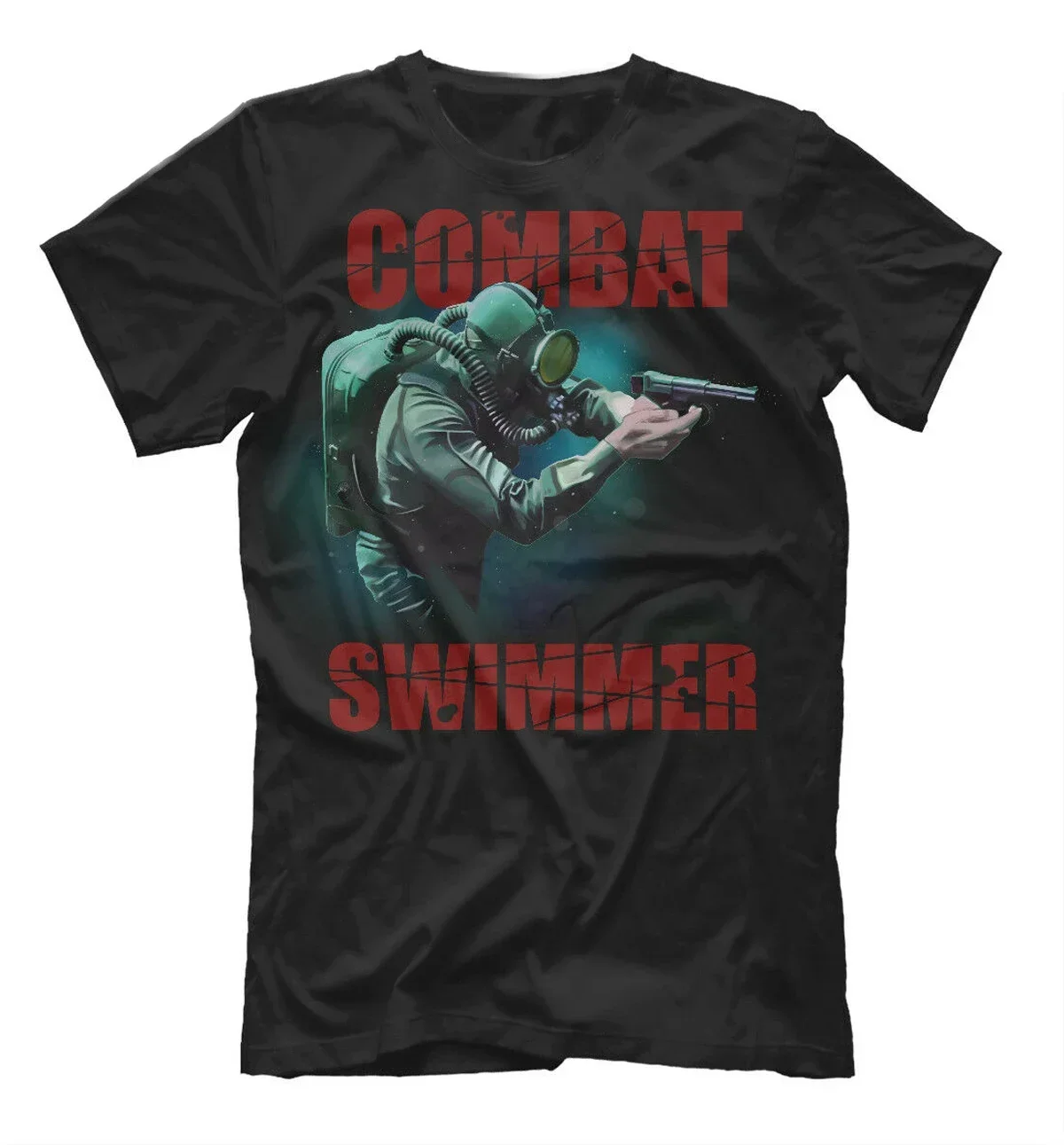 Russian Army Naval Combat Swimmer T-Shirt 100% Cotton O-Neck Summer Short Sleeve Casual Mens T-shirt Size S-3XL