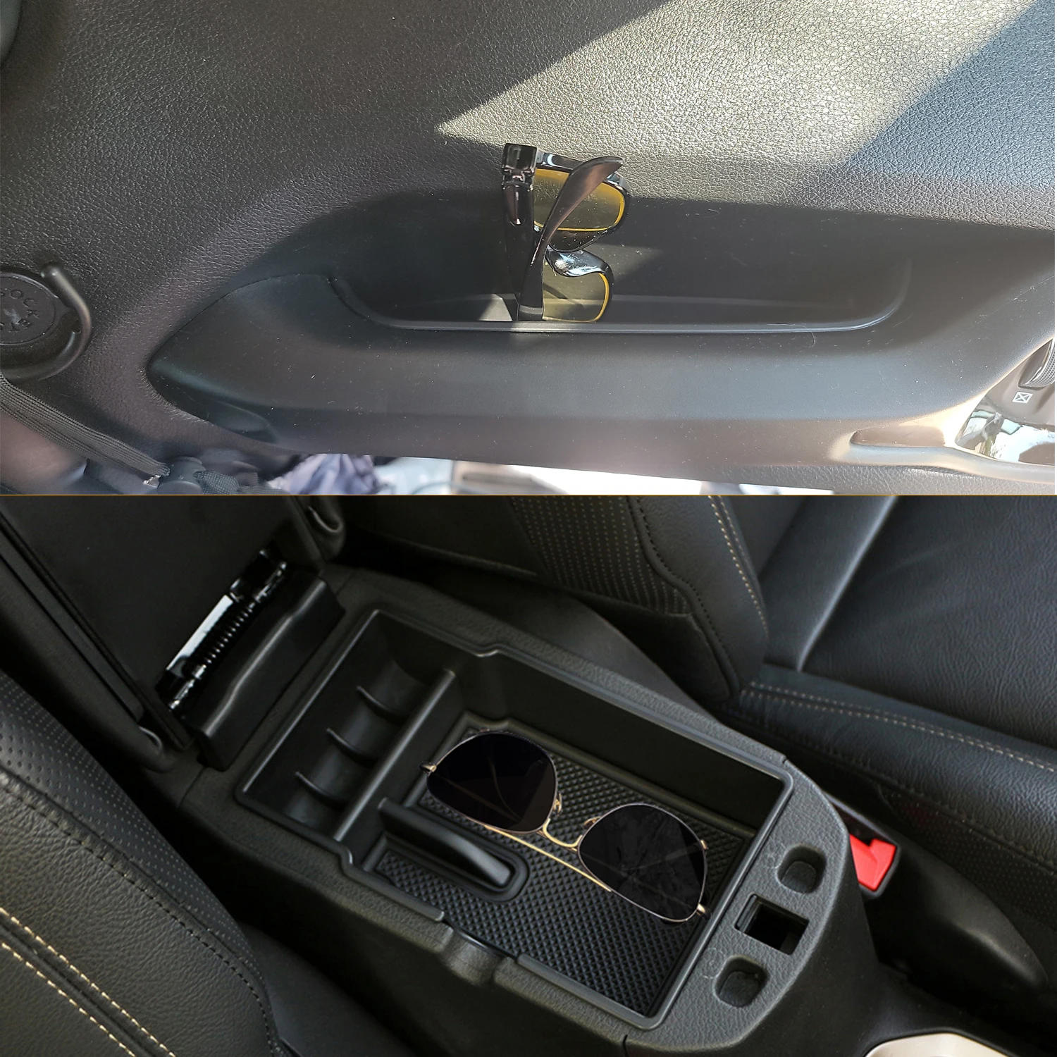 Armrest Storage Box Handle Organizer for Jeep Renegade 2015-2023 Center Console Container Stowing Tidying Interior Accessories