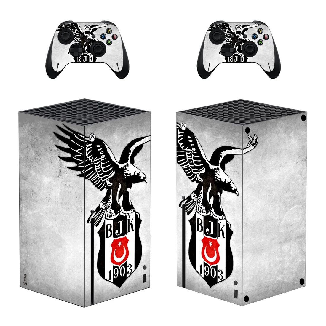 Turkey Besiktas BJK Protector Sticker Decal Cover for Xbox Series X Console and Contracoller XSX Skin Sticker Vinyl