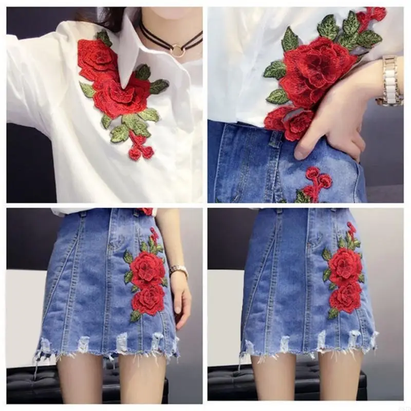 68td Негабаритные цветы сшивают пятна.