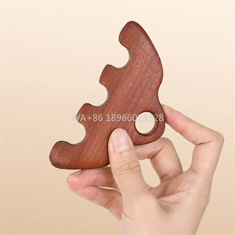 Comb Body Acupoint Pressing Massage  Tool Meridian Dredging Gua Sha Massage Brush Wooden Scalp Care Massage