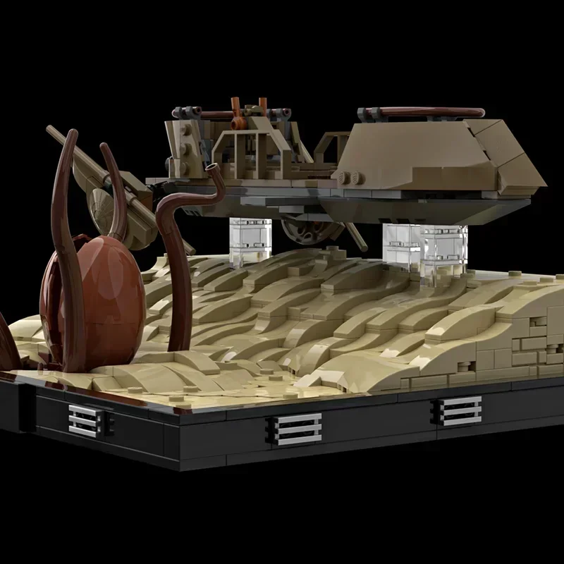 Popular Star Movie Model Moc Building Blocks Desert Skiff Diorama Technology Brick DIY Assembly Construction Toy Gifts
