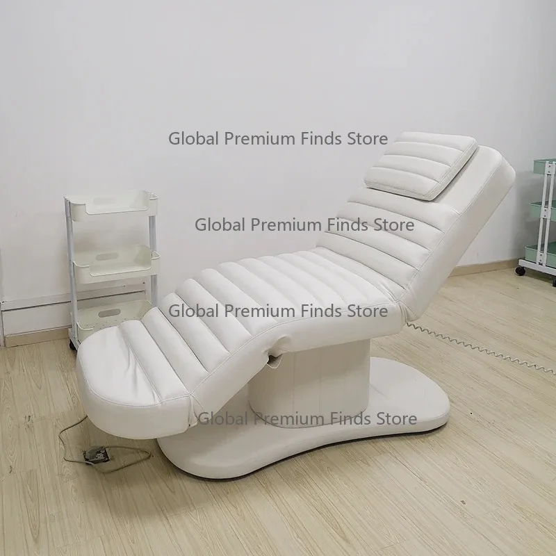 Brown 3-Motor Electric Beauty Bed Modern Salon Massage Table Aesthetic Bed for Professional Use
