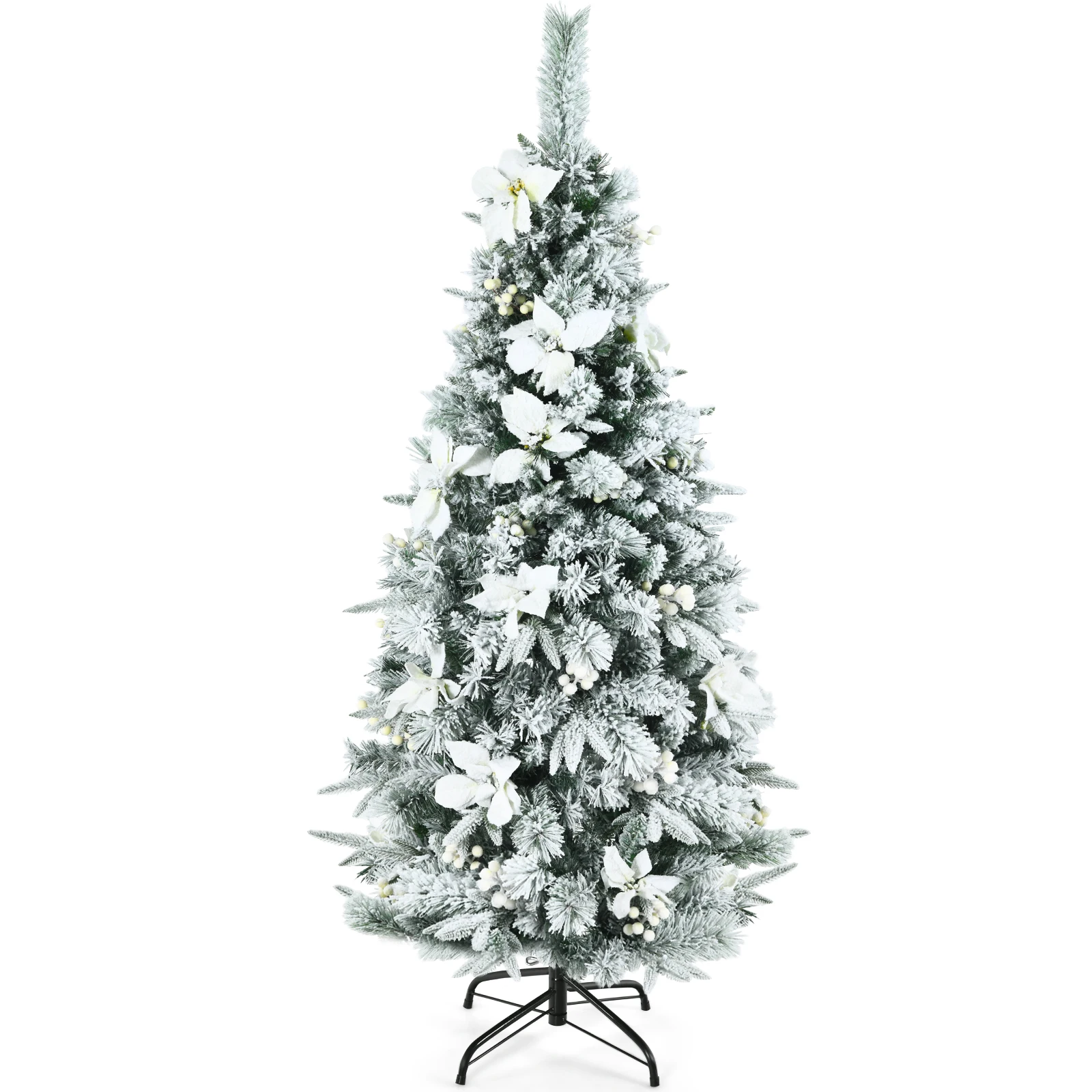 9Ft Hinged Artificial Christmas Tree Premium Pine Tree 2132 Tips w/Metal Stand