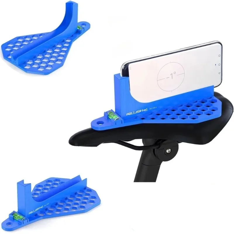 RISK Bicycle Seat Cushion Horizontal Angle Measuring Tool Saddle Correction Gauge Adjustment Level Tool for Accurate Bike Setup