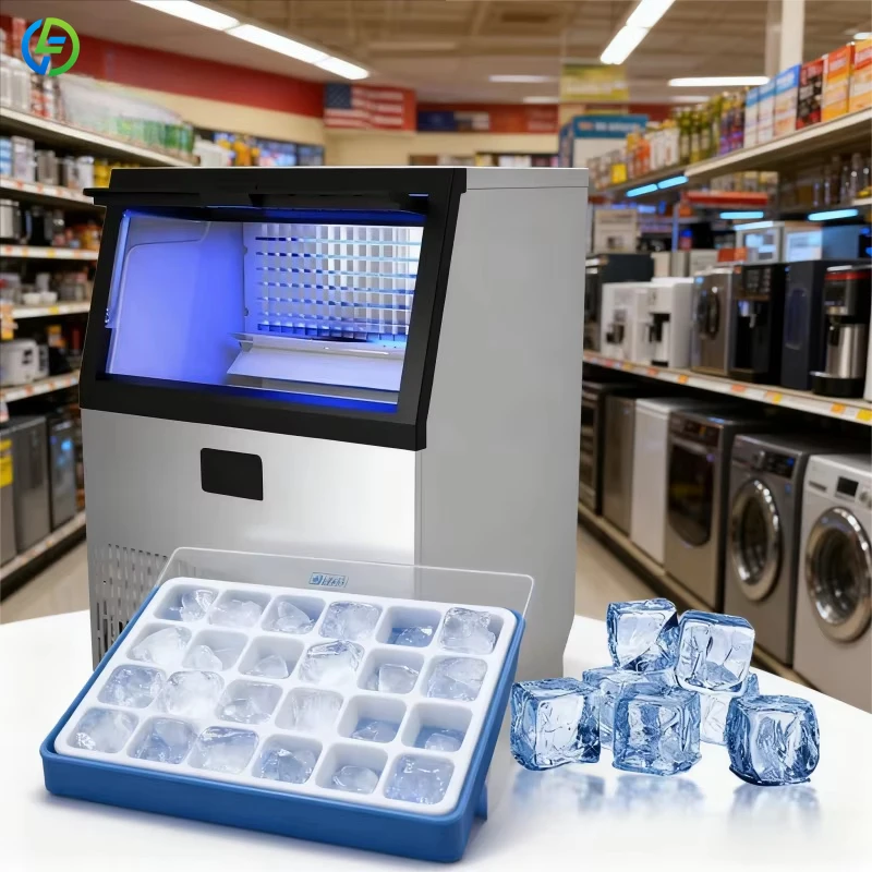 Customized Certificate Portable Ice Cube Maker Mini Stainless Steel Automatic Electric Household Ice Making Machine