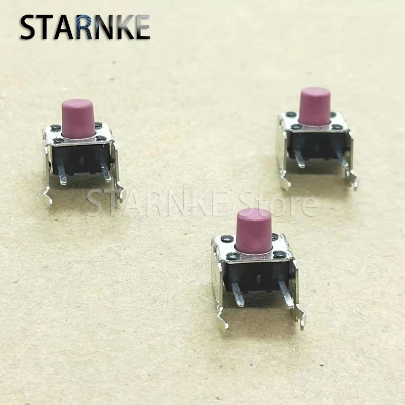 100PCS 6*6*7MM Horizontal With Bracket Tactile Tact Switch Side Press 2Pins Micro Switch Push Button Switch 6X6X7