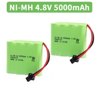 NiMH 4.8V 5000mah AA Battery with SM PLUG For Rc toys Cars Tanks Robots Boats Guns 4.8v Rechargeable Battery AA Battery Pack