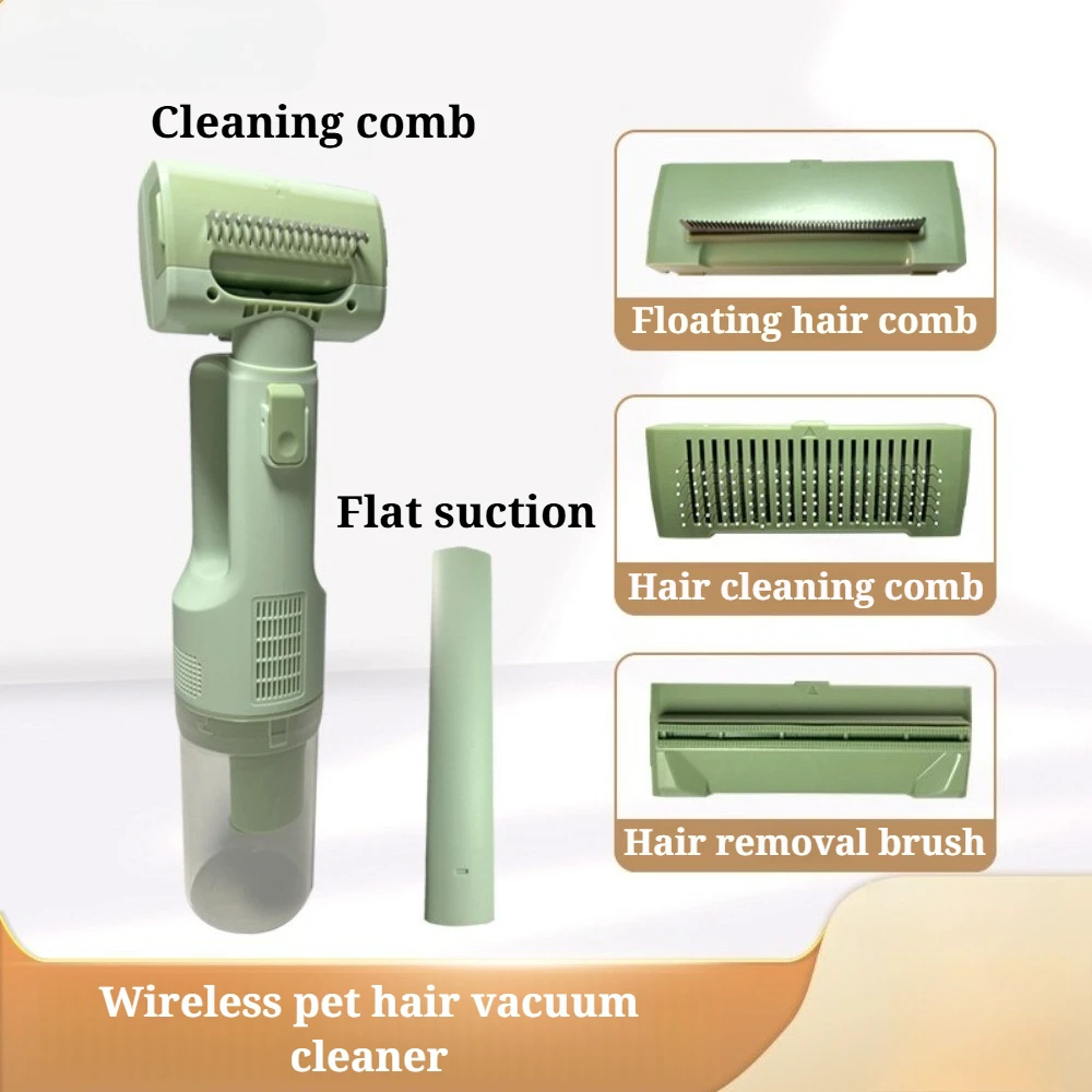 

Wireless Electric Pet Hair Remover Comb Vacuum Cleaner Portable Cat Dog Grooming Brush