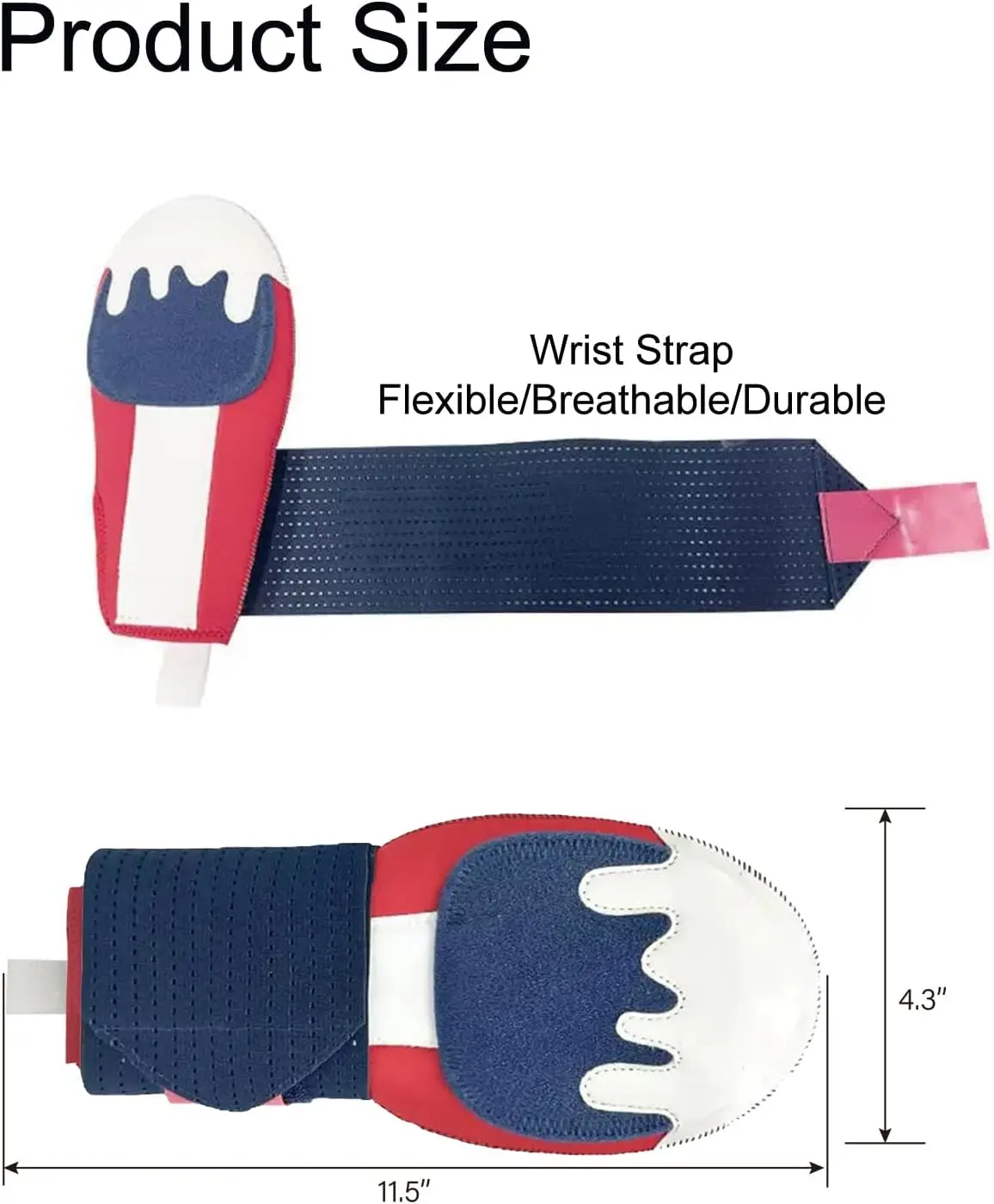 Sliding Mitt Baseball Glove for Right or Left Hand, Hand Protection,Flexible Breathable Durable, Funny Design 1-pack