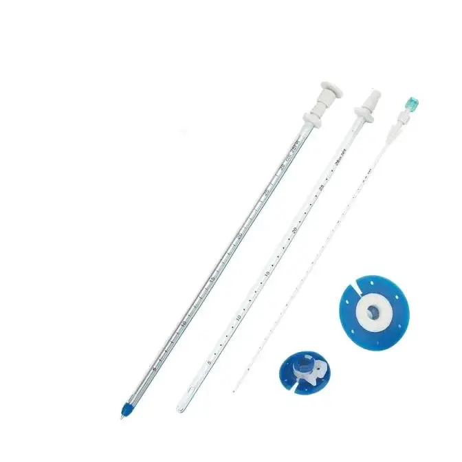 Disposable chest drainage catheter with trocar PVC thoracic tube medical supplies and equipments