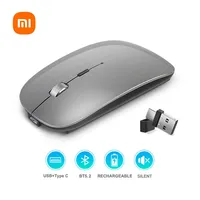 Xiaomi Wireless Dual Mode Mouse Bluetooth 2.4G Type-C Rechargeable 1600DPI Phones Tablets Computers Available Metal Scroll Wheel