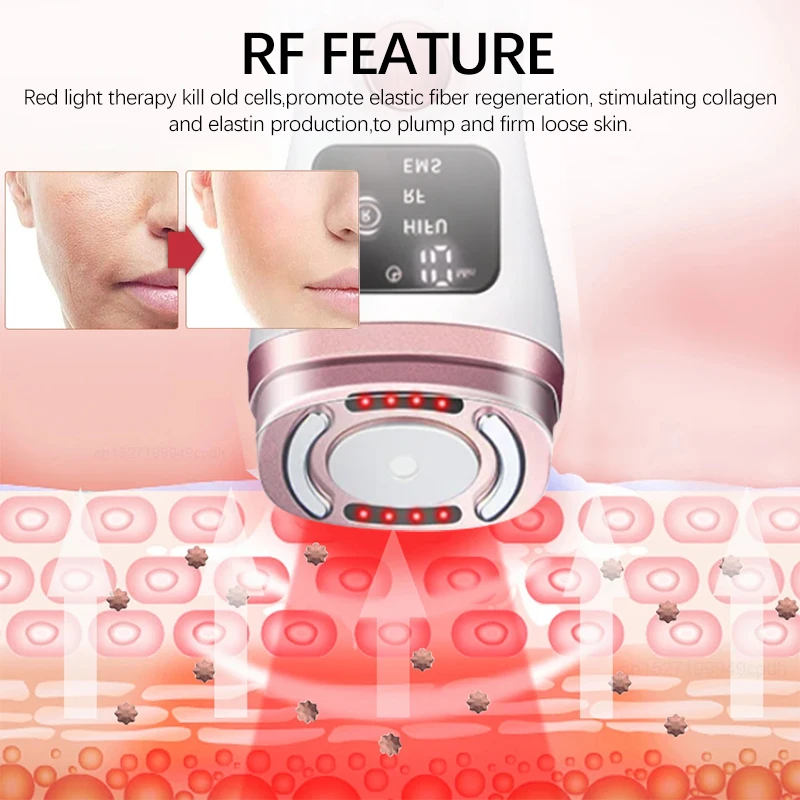 New Mini HIFU Radio Frequency Ultrasonic Machine EMS Micro Current Facial Beauty Instrument Firming Skin Care Anti-Wrinkle Tool