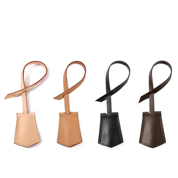 Couverture de cloche de clé en cuir de veau véritable, étiquette de nom de face, Vachetta, sac à main de luxe, personnalisation du service de timbre à chaud