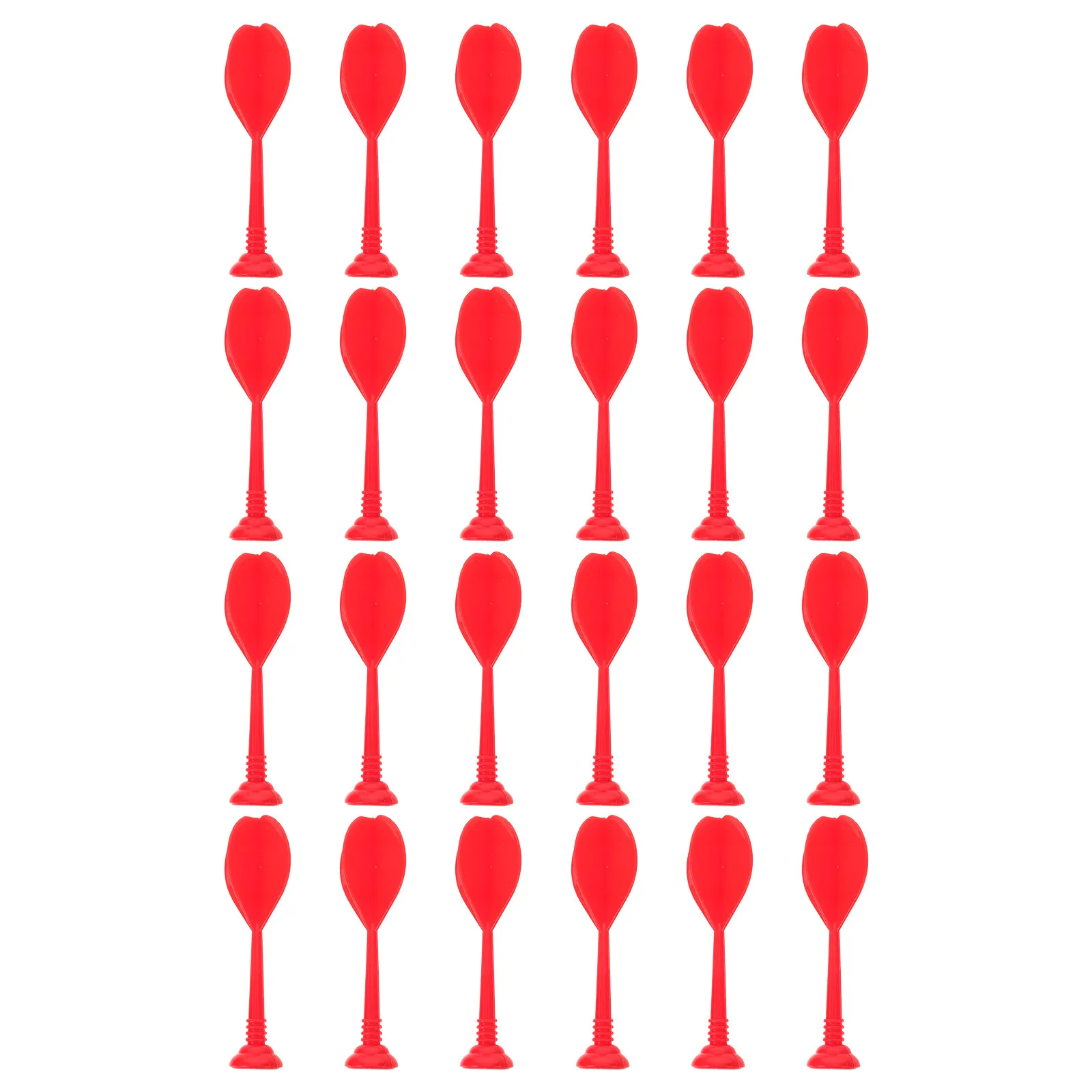 

24Pcs Children Sticky Plastic Replacement Throwing Games Hook Loop Indoor Outdoor for Board Throwing Dart Toy