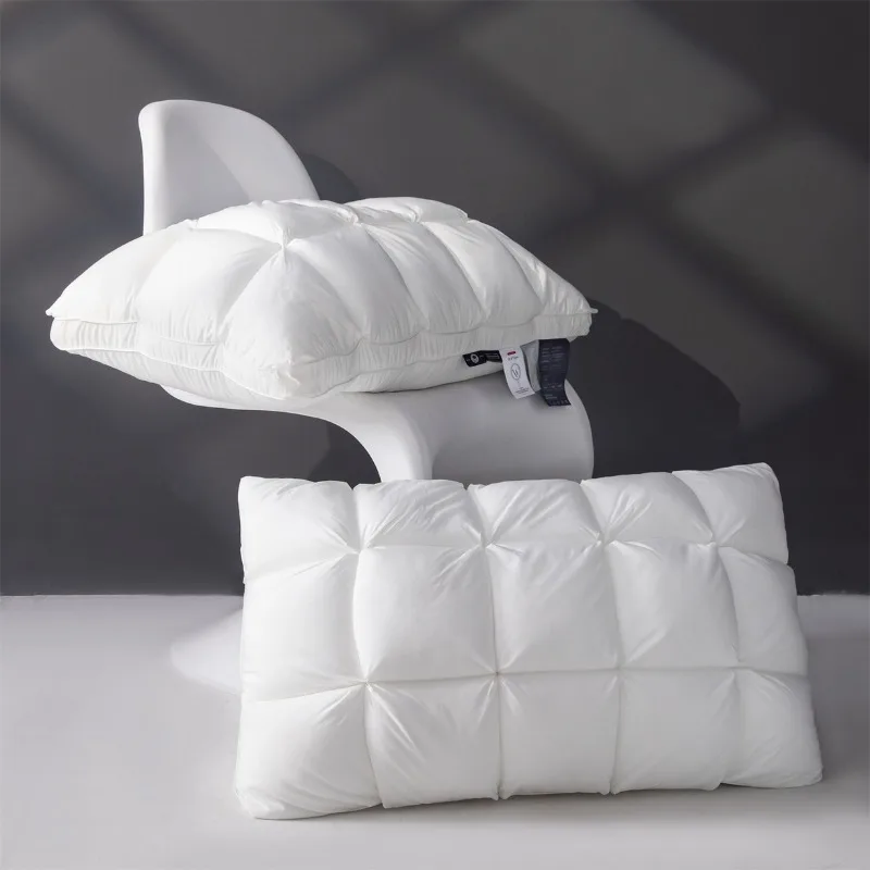 2025 new solid color deep sleep pillow to protect the cervical spine and help sleep, household adult special single pillow