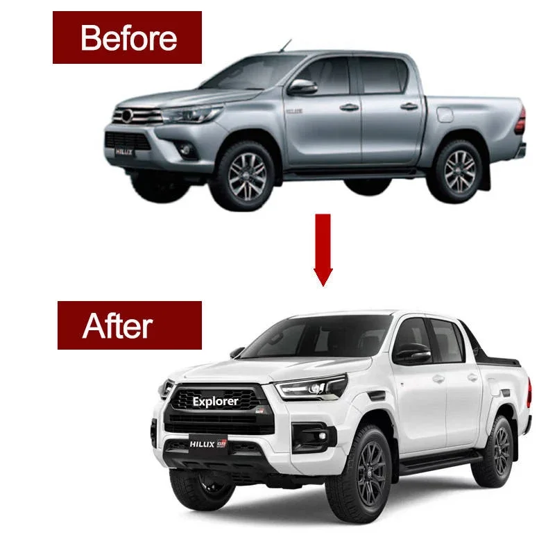 Ramand Hilux Revo Rocco Facelift Bodykit 2016-2020 Convert to Rocco 2023 GR Sport for Hilux Body Kit