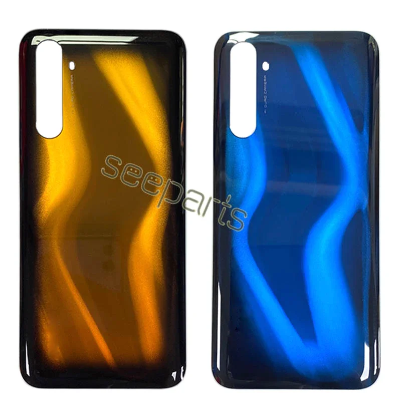 6.6\'\' New For Realme 6 Pro Battery Cover Rear Housing Glass Case For RMX2061 RMX2063 Back Cover Replace For Realme 6Pro Housing