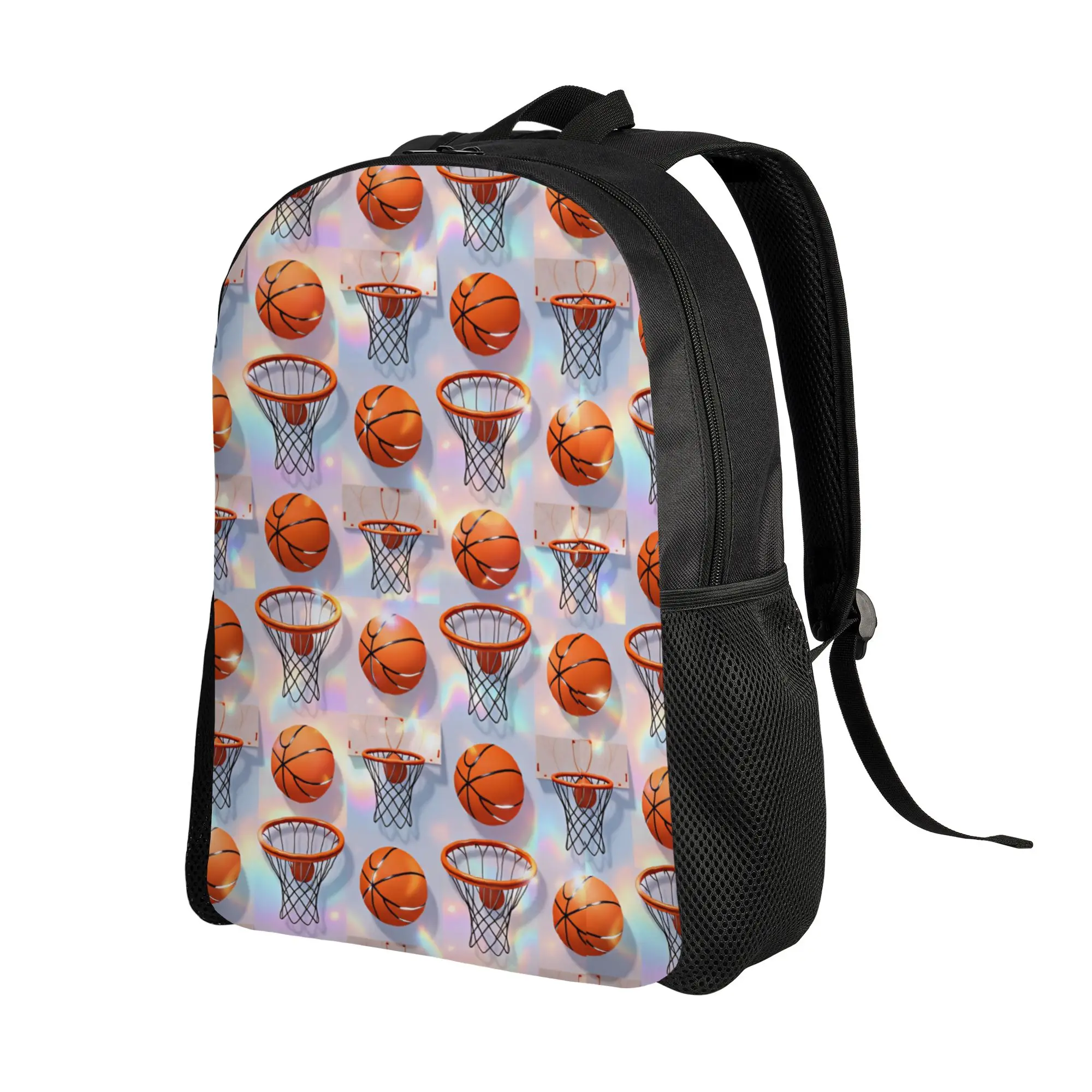 Sport Ball Basketball Grain Backpack Boy Girl Pattern Backpacks Polyester Fashion High School Bags Camping High Quality Rucksack