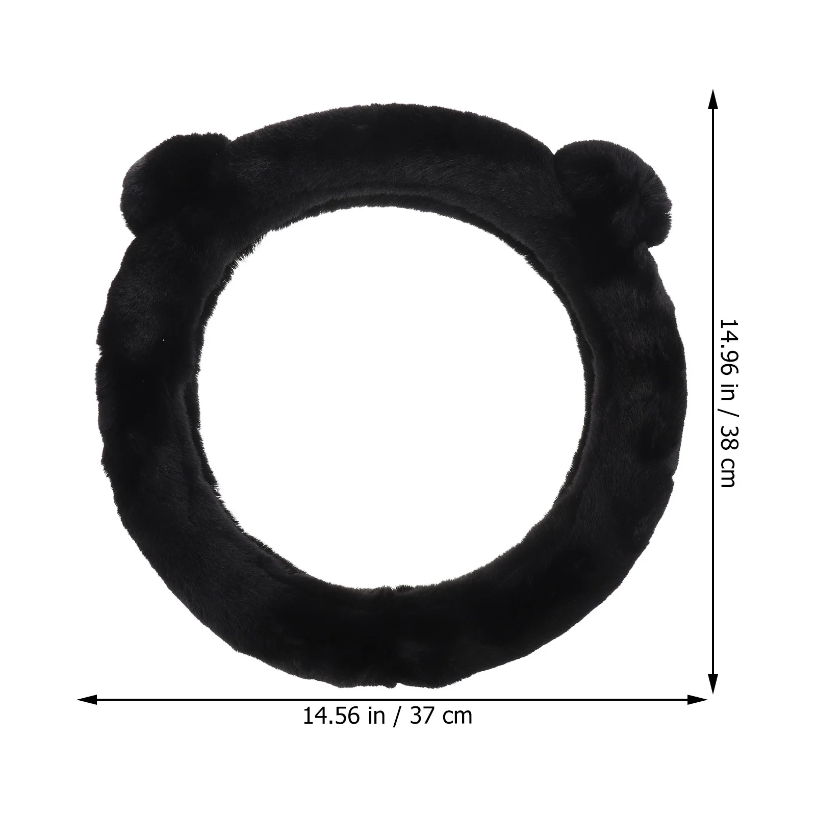 

1Pcs Winter Steering Wheel Cover Soft Non-Slip Heat Resistant Universal Car Accessory for Comfortable Driving Experience