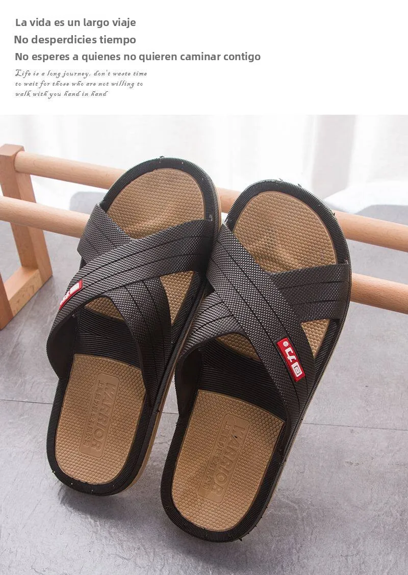 Pantuflas Antideslizantes para Baño, para Hombre y Mujer, Pantuflas Planas de PVC Transpirables para Interiores, Cómodas, Res...