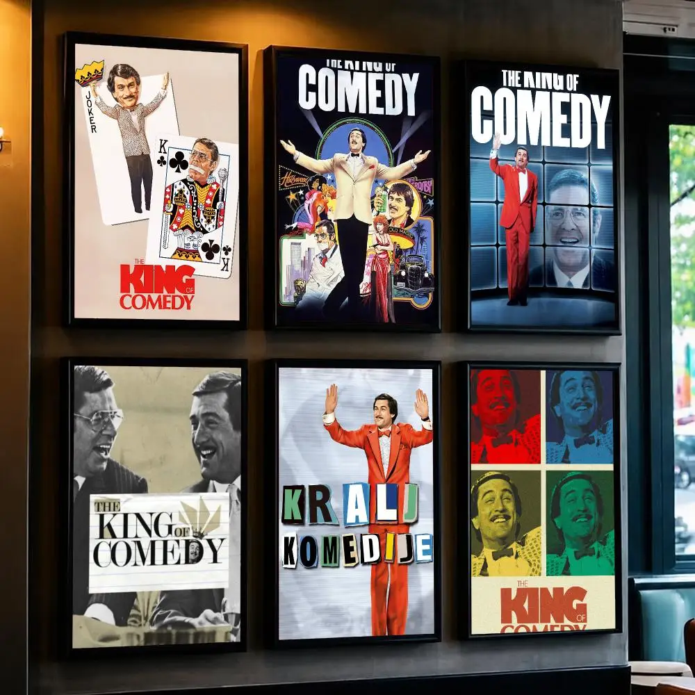 classic movie T-The King Of Comedy-Y Poster Removable Wall Sticker for Home Cafe Bar Office Interior Decor