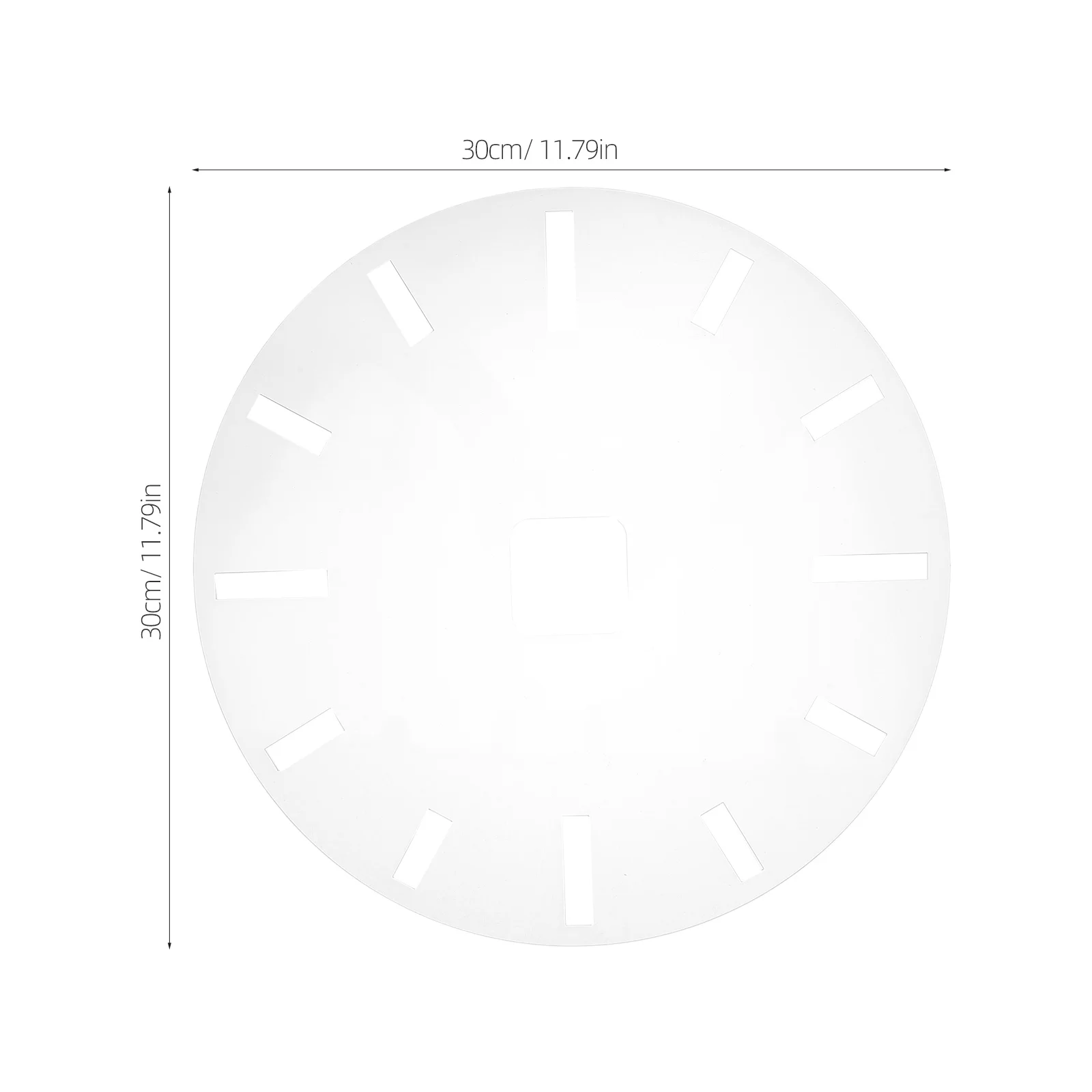 Transparent Acrylic Clock Template for Woodworking Router Stencils DIY Inlay Guide Wall Clock Dial Decor Projects