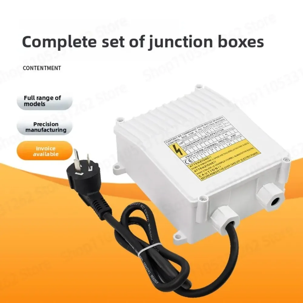 Single‑phase Deep Well Submersible Pump External Capacitor Switch Box Installation Dedicated Wiring Control Box