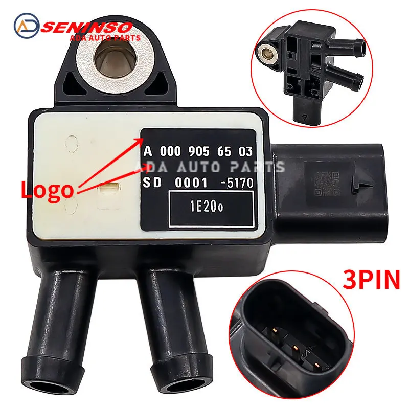 Original New A0009056503 0009056503 Differential Pressure Sensor DPF For Mercedes Benz C220d E220d A45 CLA 45 AMG