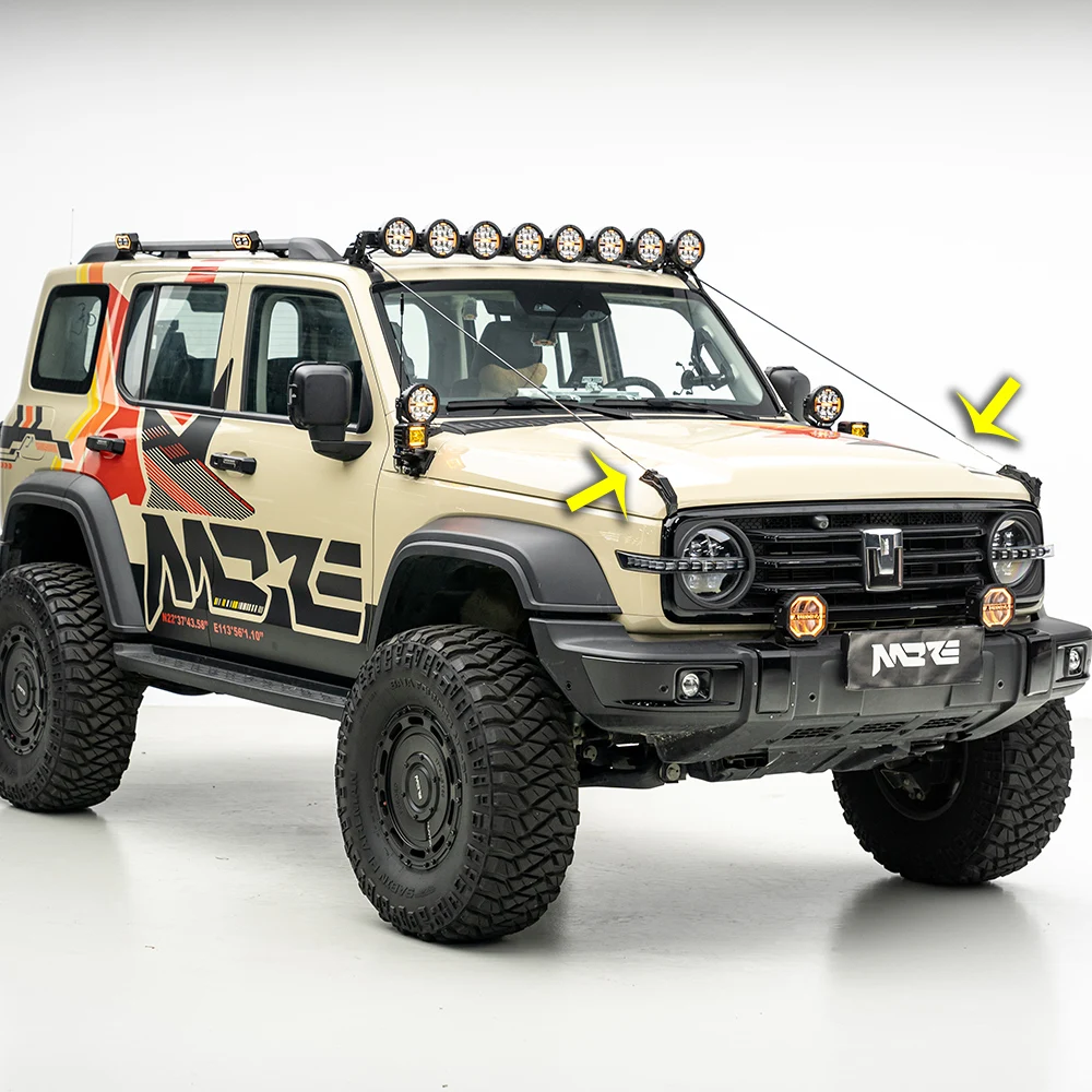 Limb Riser Kit for GWM Tank 300 2019-2026 Car Hood Branches Obstacle Eliminate Rope Branches Deflector TK1029
