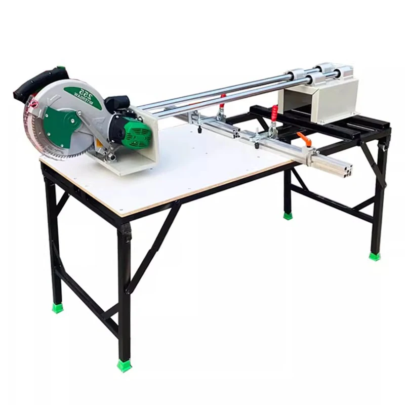 Multifunctional table saw Aluminum alloy stainless steel metal woodworking multifunctional panel cutting table saw