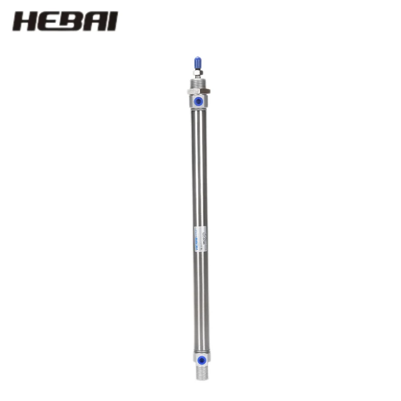 HEBAI Small Stainless Steel Mini Cylinder MI16 CD85N16 pneumatic cylinder MI/CD85N Bore 10 12 16 20 25mm Stroke 5-300mm