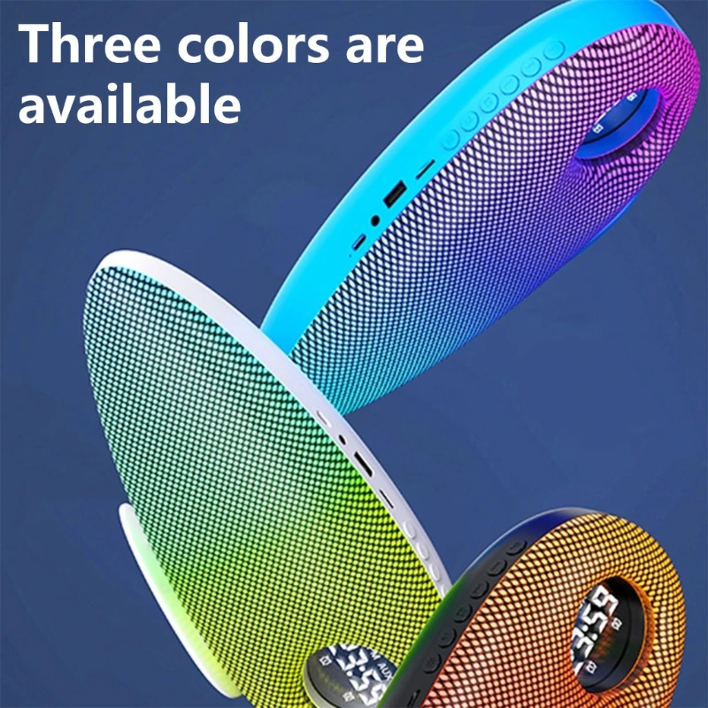 QX2B 호환 휴대용 스피커(HiFi 사운드 디지털 디스플레이 데이터 시간 포함)