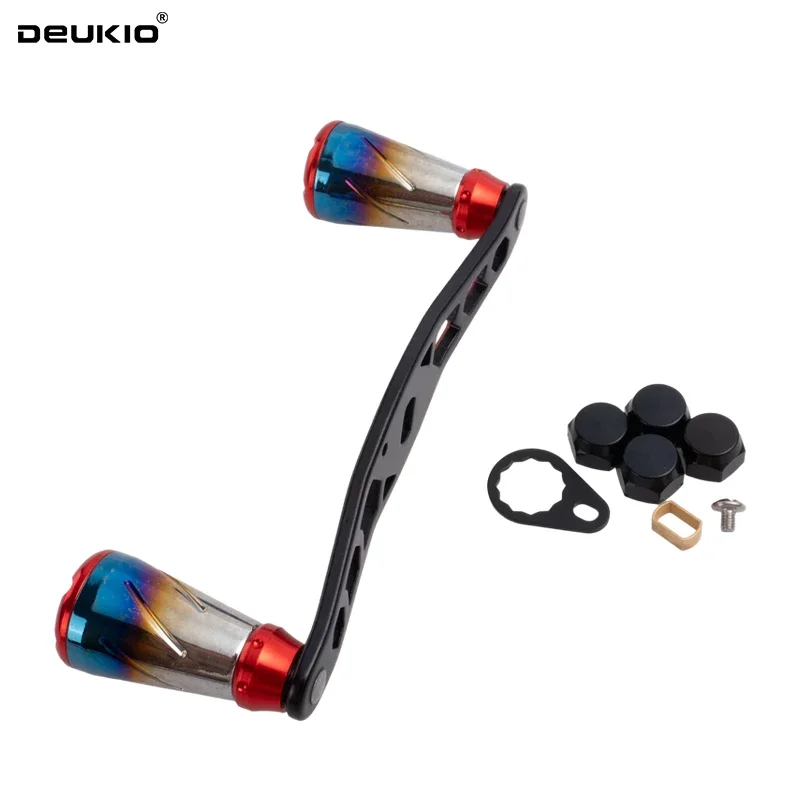 DEUKIO Baitcasting-Kurbelgriff, Ersatzgriff aus Aluminiumlegierung für S/D/A Angelrollen-Modifikation