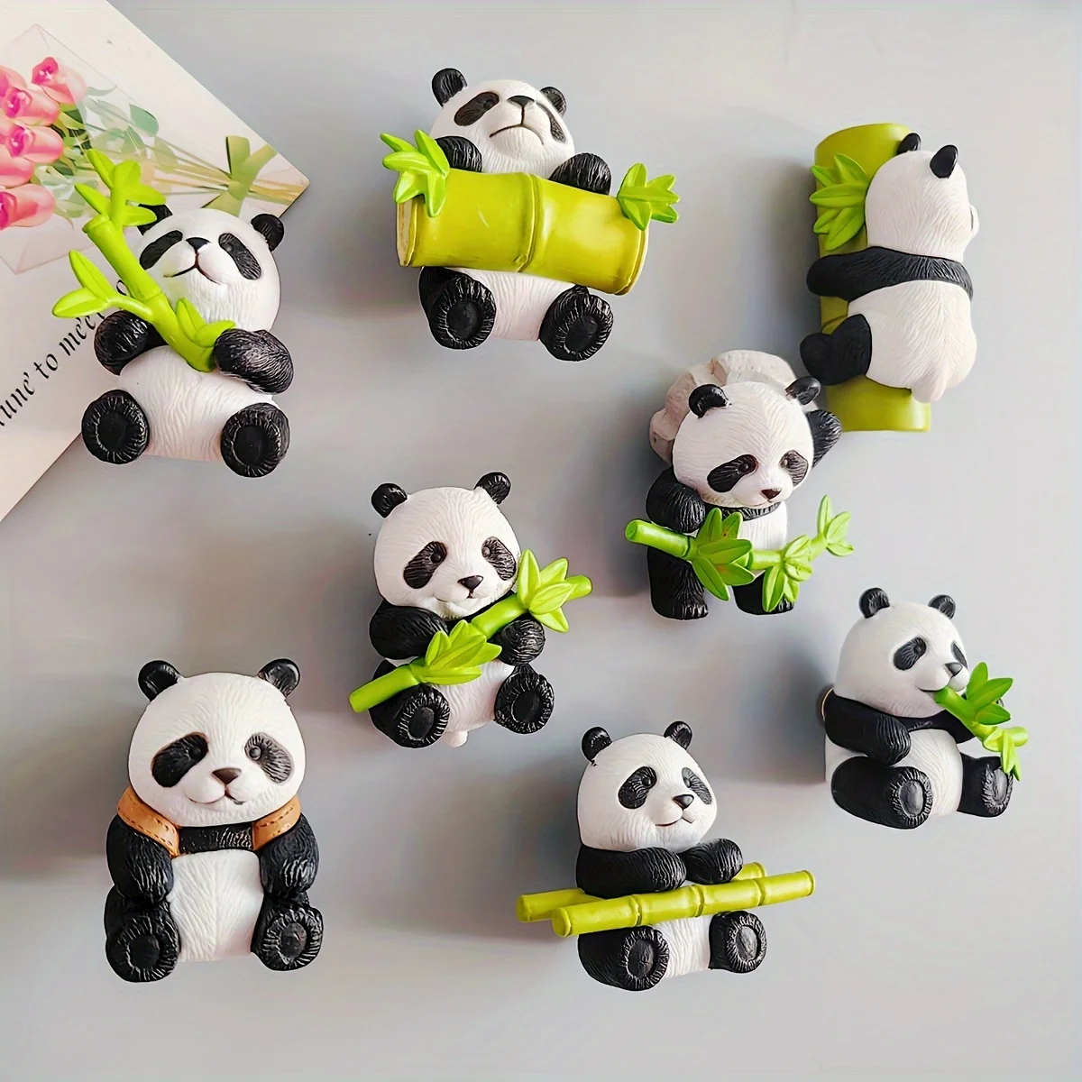 Niedliche Panda Dekoration Ornamente Auto Instrument Panel Dekoration Cartoon Harz Schreibtisch Aquarium Garten multifunktion ale Dekoration – Detail 10