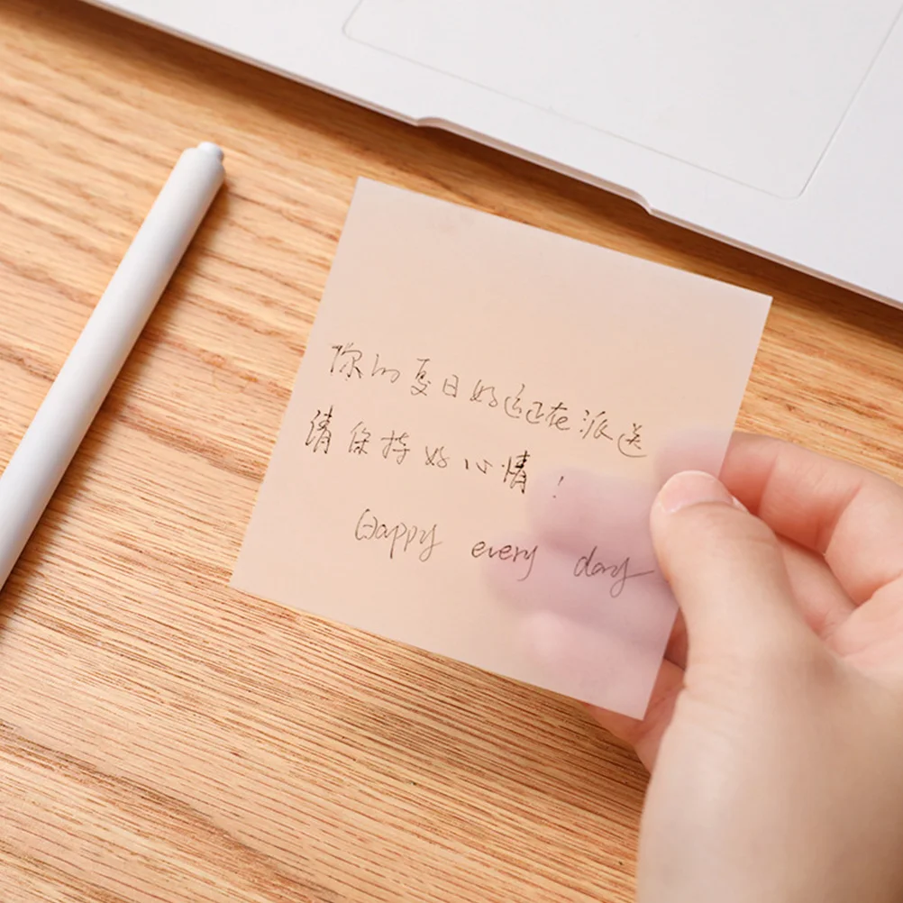 

6 Pcs Waterproof Memo Pads Self adhesive Round Stickers Office Notepad Students Reminders Portable Re positionable