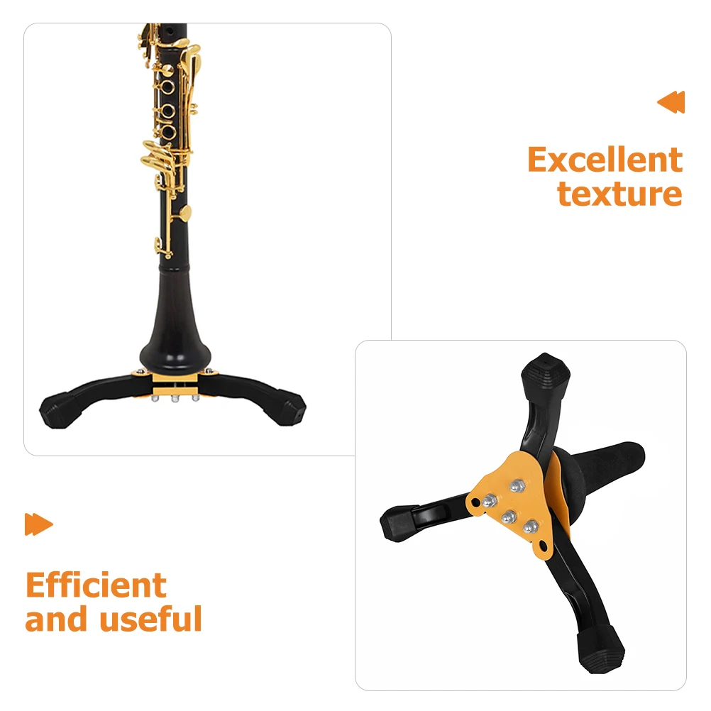 

s Saxophone Stand Clarinet Flute Oboe Wind Instrument Holder Foldable Triangle Structure Stable Support Beginner Accessories