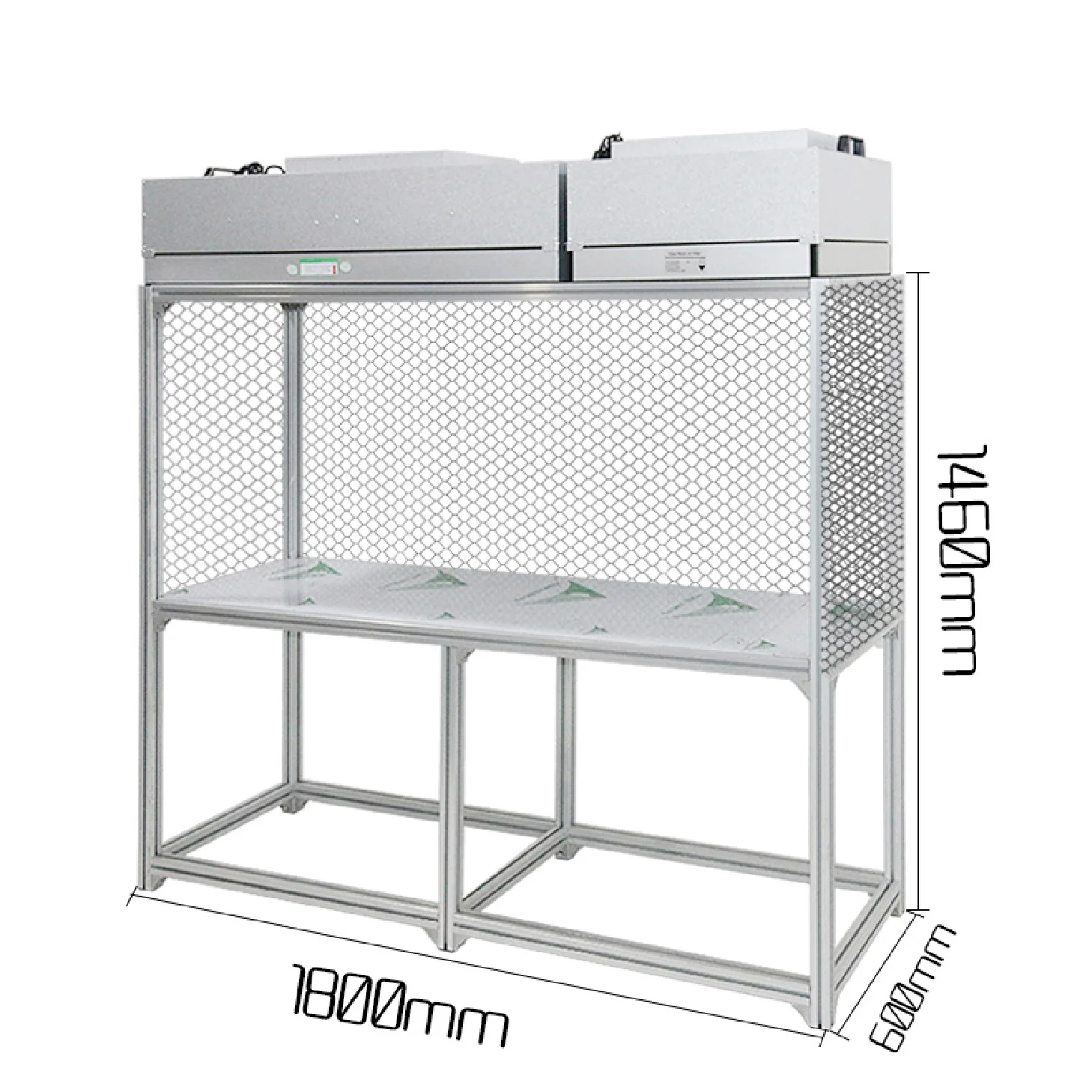 High efficiency 100 filter mobile cleaning table factory direct sales stable and reliable