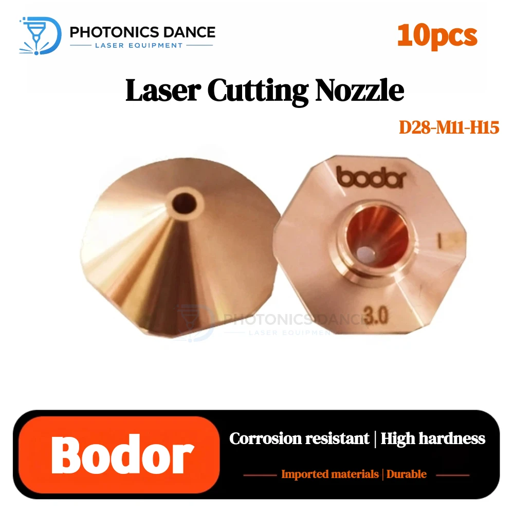 10pcs/lot Bodor Hexagonal Laser Cutting Nozzle D28 H15 M11 for 1064nm Bodor Raytools BOCI OSPRI WSX HSG Laser Cutting Head