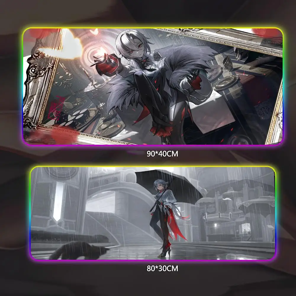 

A-Arlecchino Mouse Pad Gamer Luminescence Led Mouse Pad Gaming Table Rgb Deskmat Keyboard Pc Mousepad