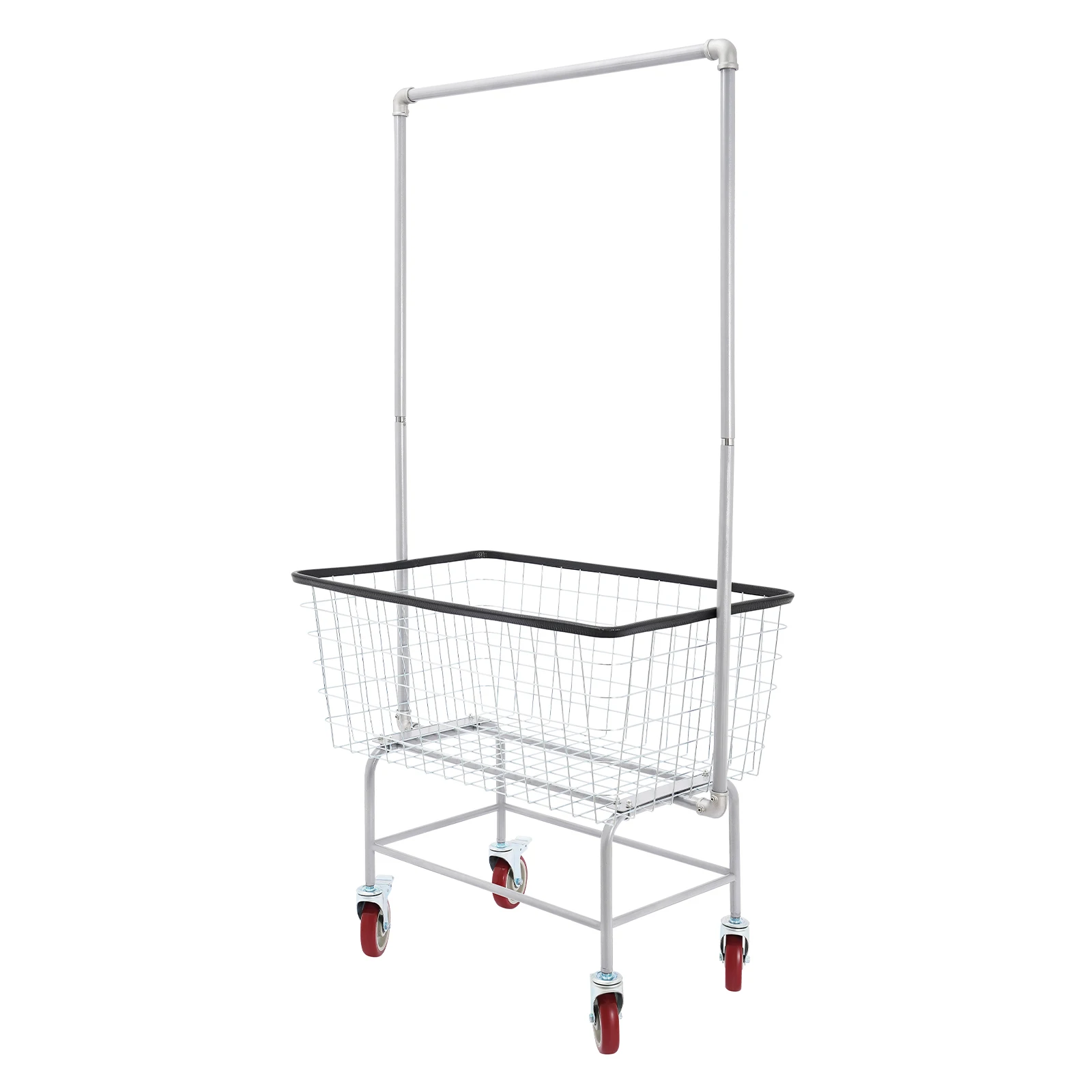 Steel Wire Laundry Cart Laundry Basket With Wheels Laundry Basket Cart For Home