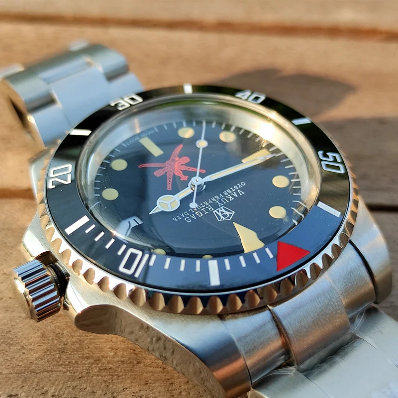 Homage Watch for Men Free Shipping Vintage Diving Sports Mechanical Wrist Watch Miyota 8215 Movement Sapphire 100M Waterproof