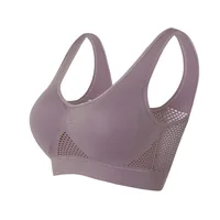 Breathable Sports Bra Top Fitness Women Brassiere Removable Padded Sport Bra Running Gym Seamless Push Up Bras 3
