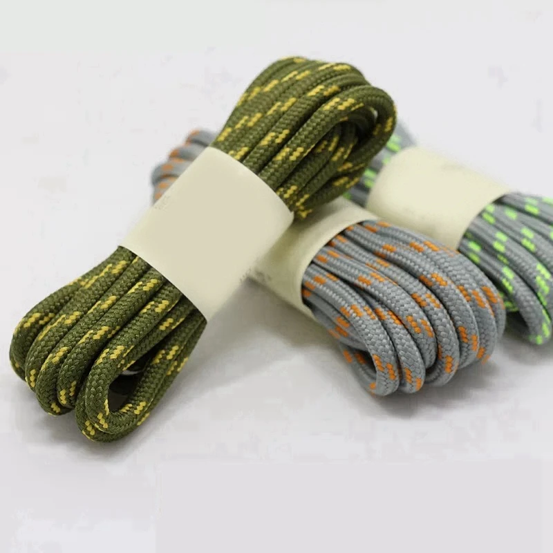 

Спортивные шнурки на открытом воздухе, прочные полиэстеровые круглые шнурки для обуви, корзины, шнурки для обуви, 100/120/140/160 см, аксессуары для обуви на открытом воздухе