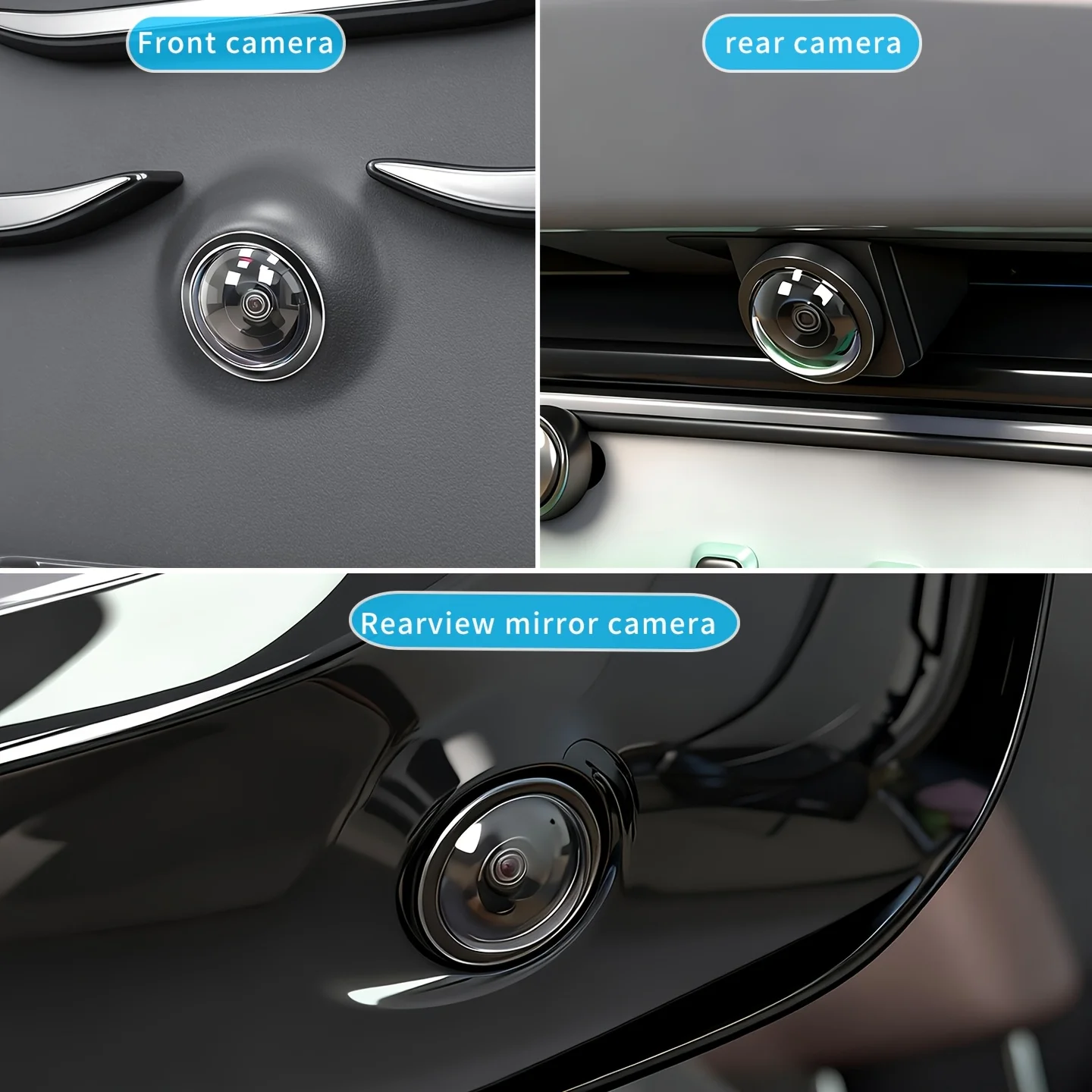 2PCS Car Camera Lens Protector Rear View Backup Camera Cover 360° Camera Protection Anti Scratch Waterproof Dust-proof