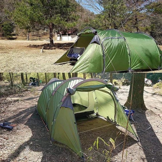 Spacious 2-4 Person All-Weather Tunnel Tent Waterproof, UV Shield, Quick Pitch - Ideal for Family Camping & Backpacking