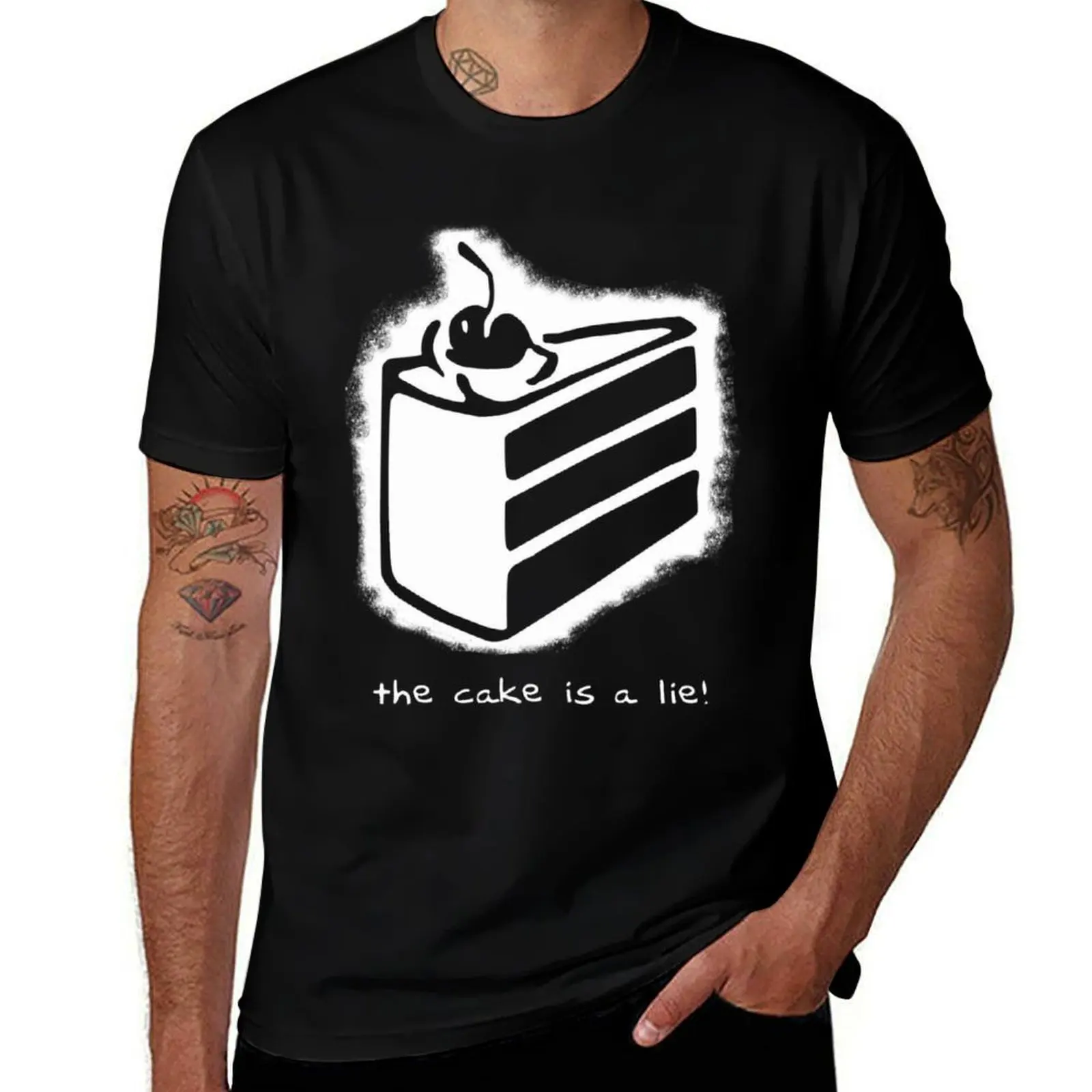 

the cake is a lie! T-Shirt t shirt personalised man t shirt designer cotton t shirt pack T-Shirt