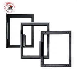 New Aluminum Frame Door With Handle Customization Kitchen Cabinet Wardrobe For Glass Door Profiles