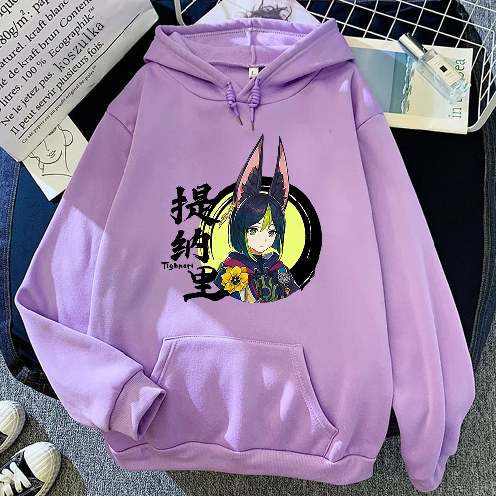 

Genshin Impact Tighnari Hoodie Women Harajuku Kawaii Hoodies Unisex Aesthetic Graphic Pullovers Sweatshirts Hoodys Anime Clothes